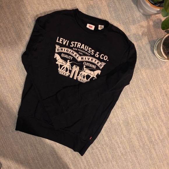 🔮5 for 💲30 levis black crew neck sweatshirt - Picture 5 of 5